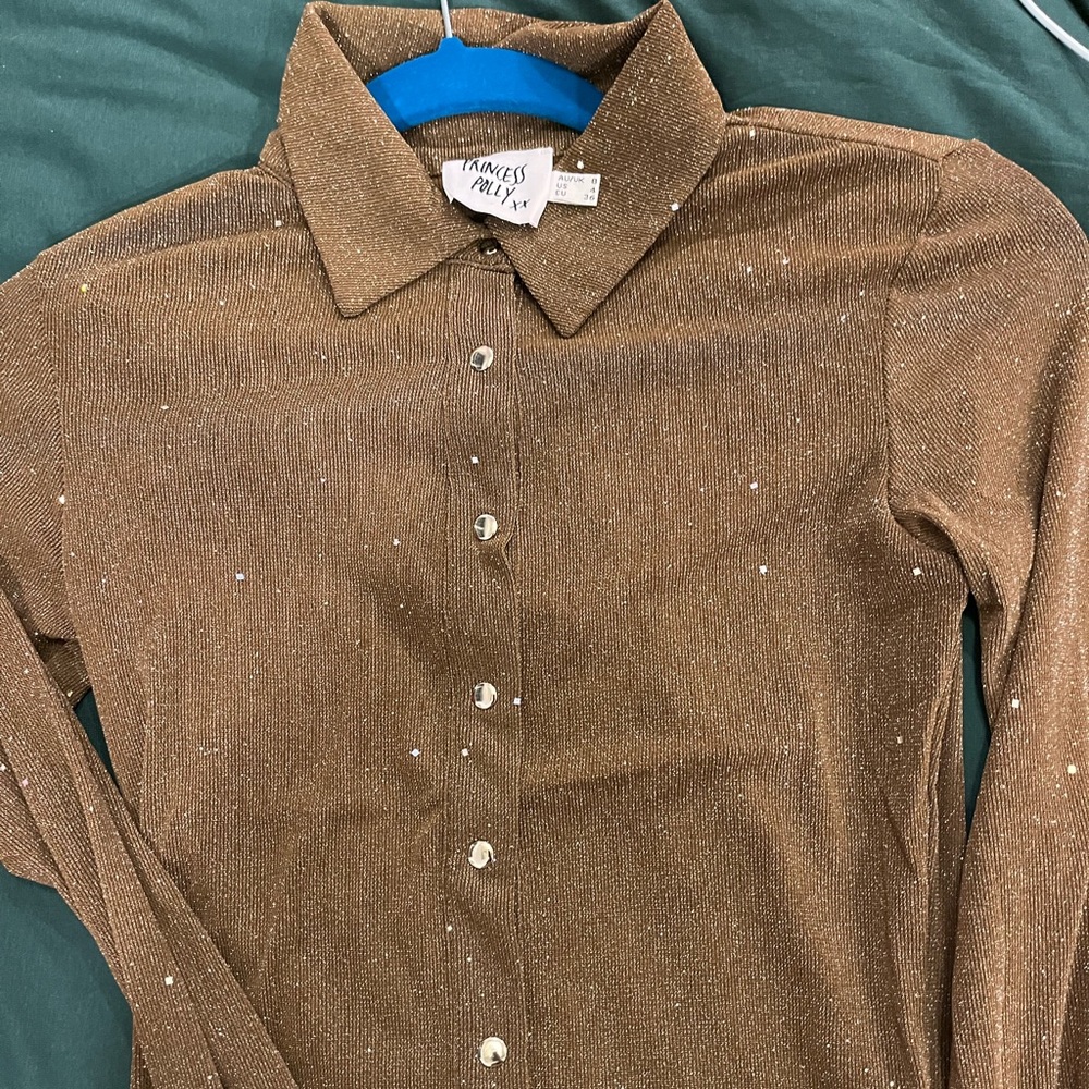 Princess Polly FRIDAY FEVER TOP BROWN